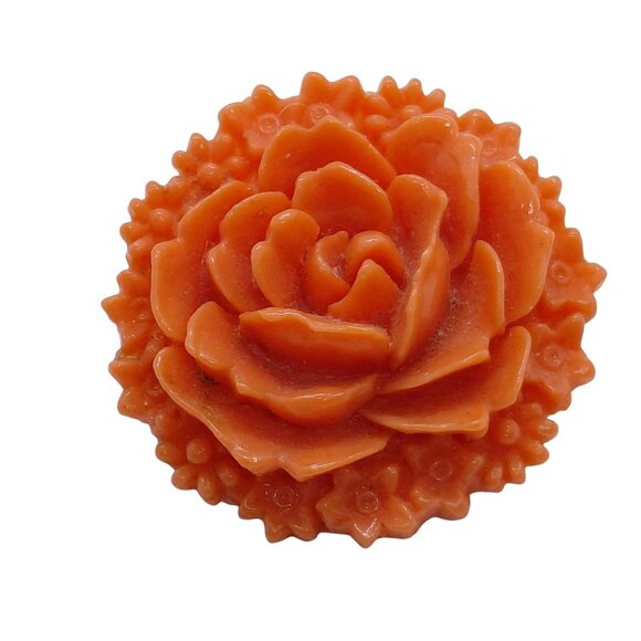 Jewelry - Celluloid chrysanthemum flower pin brooch